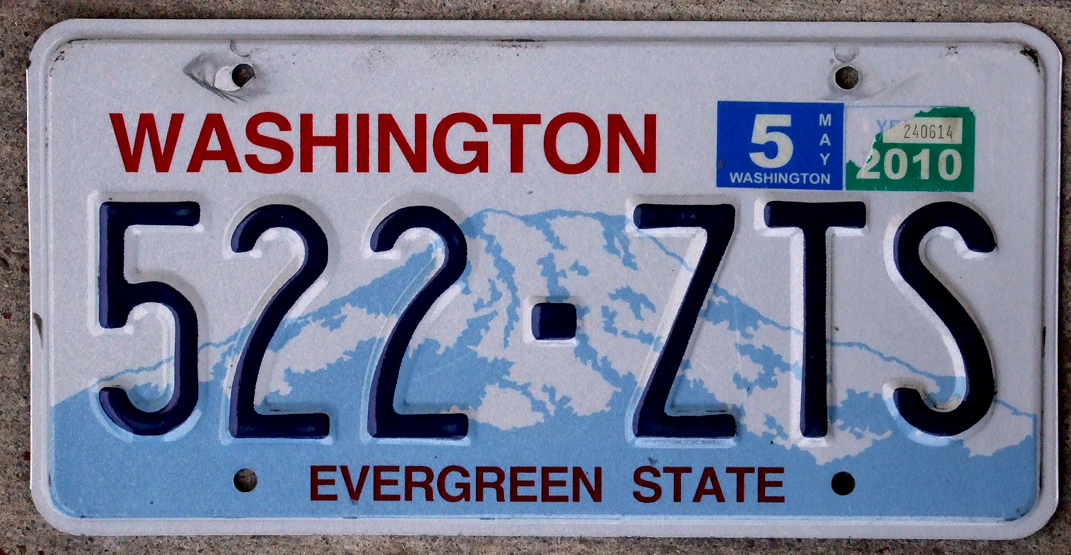 Blue and White Montana Motorcycle License Plate  